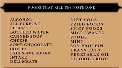 4 Healthy Foods That Kill Testosterone Healthy Info