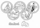 Coloring Pages Olympic Games Rio Sports Swimming Incredible Adults Gymnastic Fencing sketch template