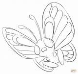Coloring Pokemon Butterfree Pages Printable Lilly Gerbil Lineart Color Sheets Deviantart Generation Book Drawing Boys Cards Supercoloring Choose Board Paper sketch template
