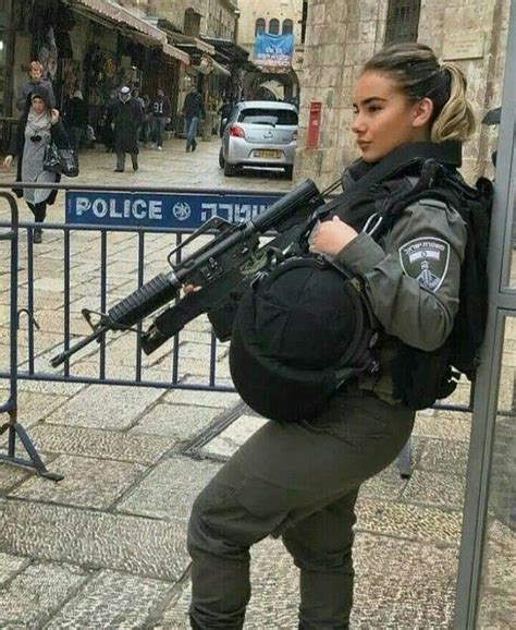 female israeli police officer army girl military girl
