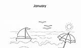 Colouring Pages Months Kidspot sketch template