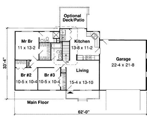 bedroom ranch style floor plans floorplansclick