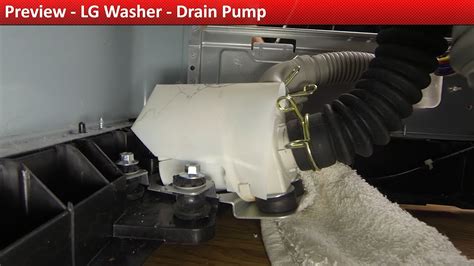 lg washer drain pump replacement youtube