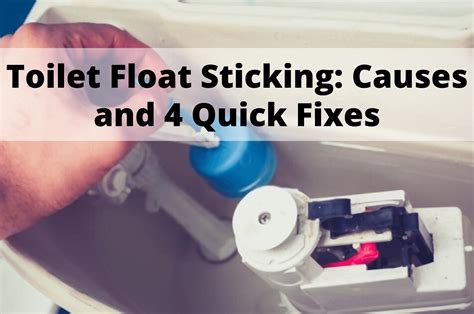 toilet float sticking    quick fixes
