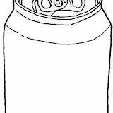 Coloring Cans Pages Post sketch template