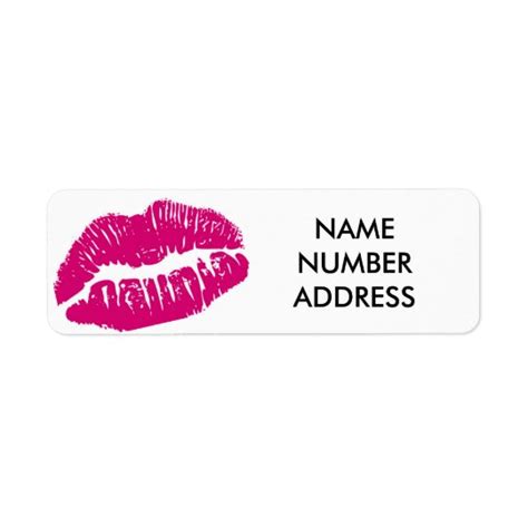 lips address labelbook label zazzlecom