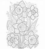 Coloring Cute Pages Flower Printable Girls sketch template