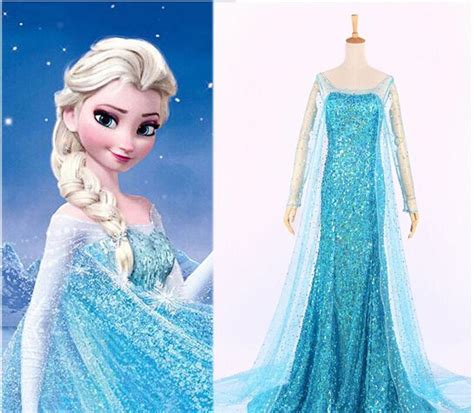 Elsa Frozen Adult Costume Dress Female Disney