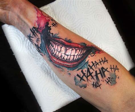 joker smile tattoo  tattoo ideas gallery