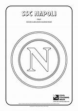 Napoli Coloring Pages Logo Soccer Cool Clubs Logos Colouring Ssc Football Club Fc Kids Disegni Print Choose Board sketch template