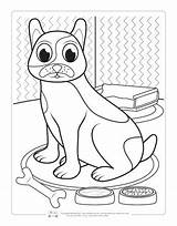 Coloring Pages Pets Dog Kids Itsybitsyfun Rug Meal Colors Let Them Also Only Use Cute His Choose But sketch template