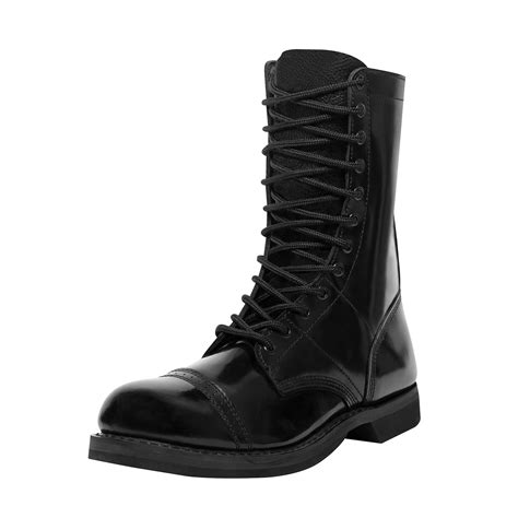 black leather jump boots
