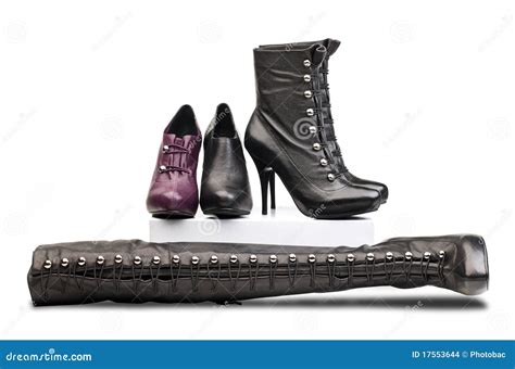 female boots stock photo image  front glamorous decorative