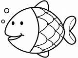Fish Outline Drawing Coloring Getdrawings Pages sketch template