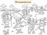 Indien Indio Enfants Colorear Gratuits Coloriages Indiens Anniversaire Jeux sketch template