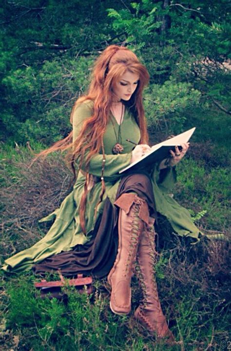 Bronwyn Wearing Clothes From The Elves Beautiful Red Hair Beautiful