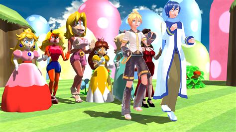 mmd crossover ~ fangirled by the nintendo ladies by clarelabellerose