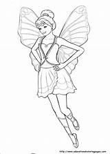 Mariposa Barbie Coloring Pages Printable sketch template