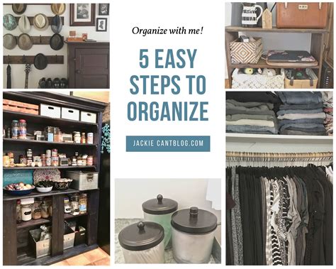 easy steps  organize