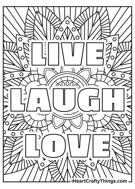 stress relief coloring pages updated