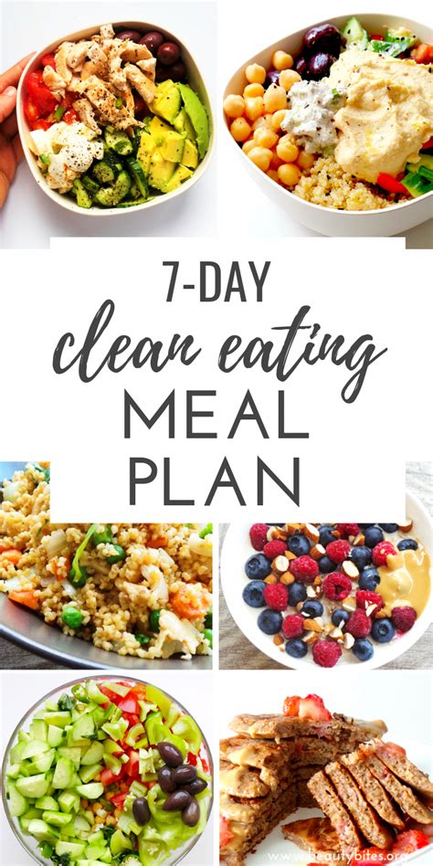 7 Day Clean Eating Challenge And Meal Plan The First One Beauty Bites