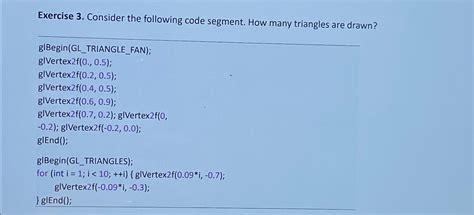 Solved Exercise 3 ﻿consider The Following Code Segment How