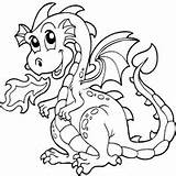 Dragon Fire Breathing Coloring Pages Drawing Surfnetkids Dragons Cute Baby Getdrawings Fantasy Headed Dot sketch template