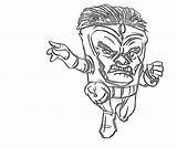 Modok Cute Coloring Pages Another sketch template