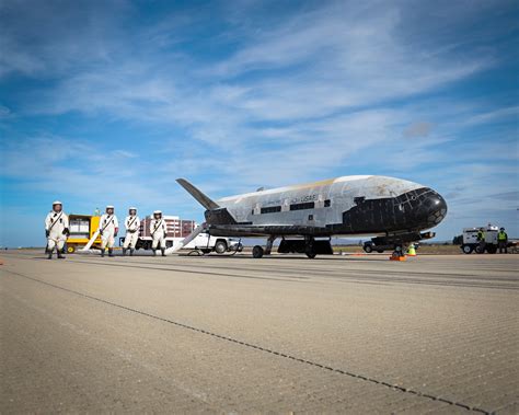 mysterious military   space plane lands    years  orbit video universe today