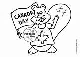 Canada Beaver Coloring Pages Colouring Kids Canadian Angry Beavers Drawing Clipart Animals Print Color Drawings Wallpaper 4kids Happy Coloringbay Holidays sketch template