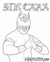 Rey Mysterio Mask Coloring Pages Getdrawings sketch template