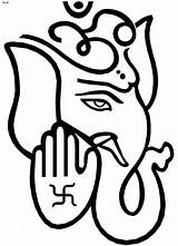 Ganesh Ganesha Vinayaka Sketch Stencil Clipartmag Clipartlook Clipartbest sketch template