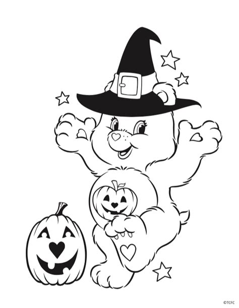 halloween coloring contest  care bears   deviantart