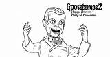 Goosebumps Coloring Pages Printable Haunted Halloween sketch template