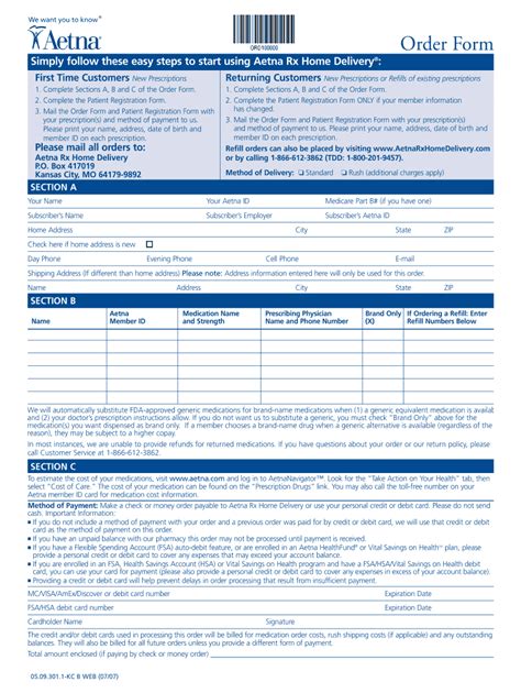 aetna order form fill  printable fillable blank pdffiller