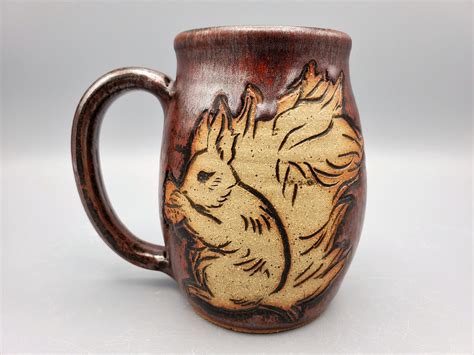 Squirrel Mug 16oz Cute Coffee Mug Nature Lover T Etsy