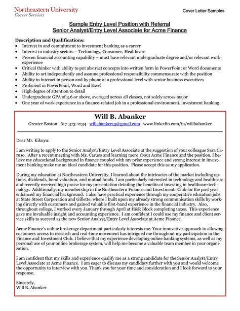 entry level business analyst cover letter templates