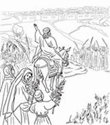 Jerusalem Einzug Ausmalbild Triumphal Colorear Jesús Kostenlos Karwoche Dibujos Supercoloring sketch template
