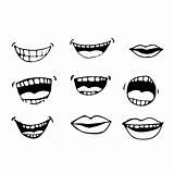 Boca Mouths Mund Talking Bouche Pngtree Clip Template Pictogram Mond Expressions Angry Vectorial Diente Caricature Emotion Gráfico Actualice sketch template