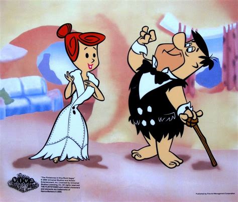 The Flintstones Fred And Wilma S Date Animation Sericel Cel Viva Rock