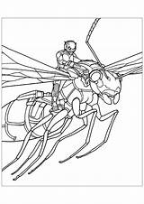 Ant Man Coloring Pages Color Kids Funny Print sketch template