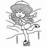 Strawberry Shortcake Coloring Pages Skating Character Ice Cute Printable sketch template