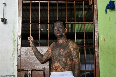 Former Gang Members In An El Salvadorian Prison Cross Through Their