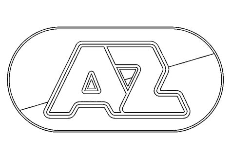 eredivisie logo kleurplaten az alkmaar