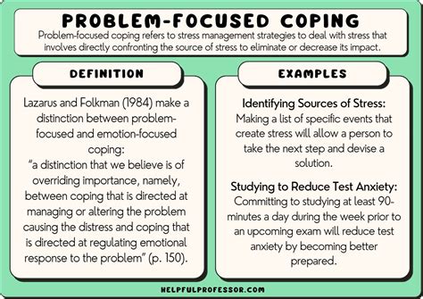 problem focused coping  examples  definition