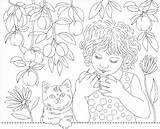 Coloring Nicole 2009 Fruits Fruit Eating Healthy Florian Created sketch template