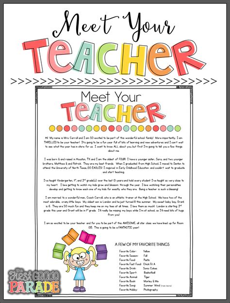 letter  parents template  teachers  creative template