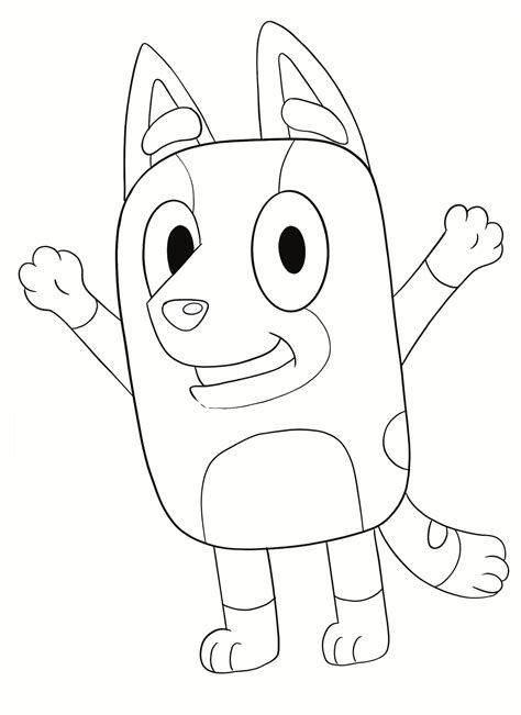 bluey coloring pages etsy