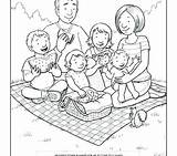 Coloring Picnic Family Pages Proud Table Getcolorings Color Good Printable sketch template
