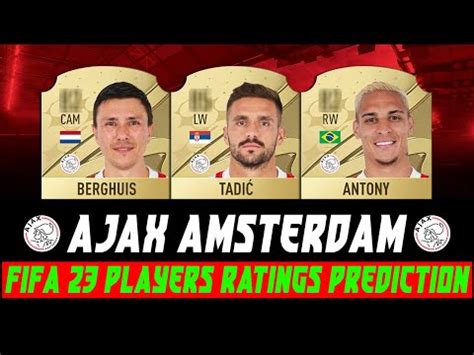 fifa  ajax players ratings prediction youtube